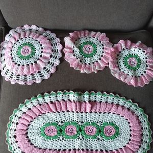 Vintage handmade doilies